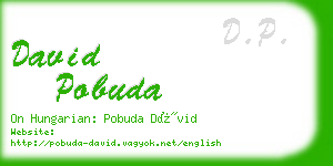 david pobuda business card